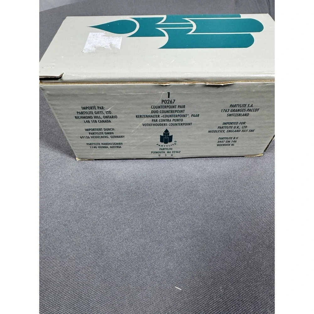 Vintage Partylite Counterpoint Set Of Votive Holders. ‎ New In Box - Picture 5 of 5